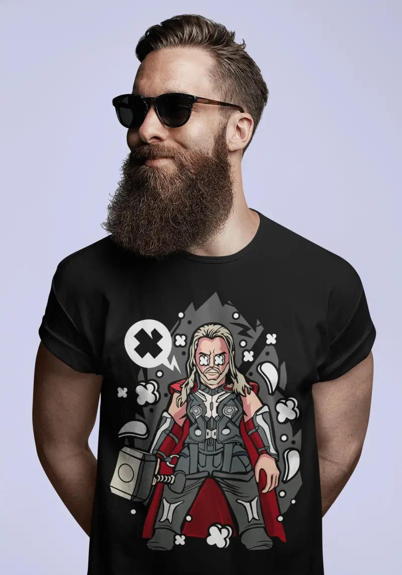 Ultrabasic Men's T-Shirt Former King - American Captain - Superhero Shirt 1