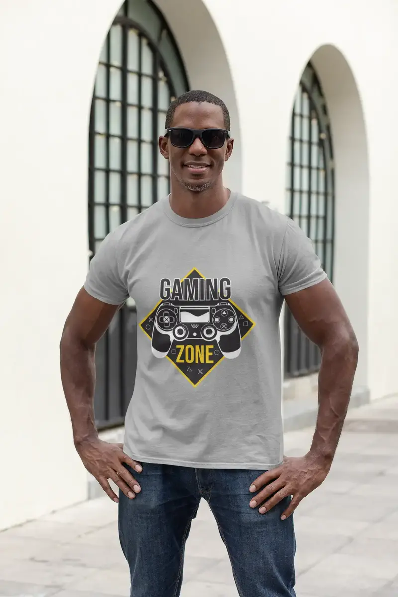 Ultrabasic Men's T-Shirt Gaming Zone - Tee Shirt For Gamers 1