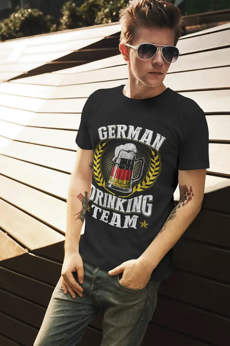 Ultrabasic Men's T-Shirt German Drinking Team - Beer Lover Squad Tee Shirt 1