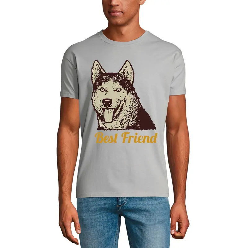 Ultrabasic Men's T-Shirt German Shepherd Best Friend - Cute Dog Shirt For Animal Lovers 1