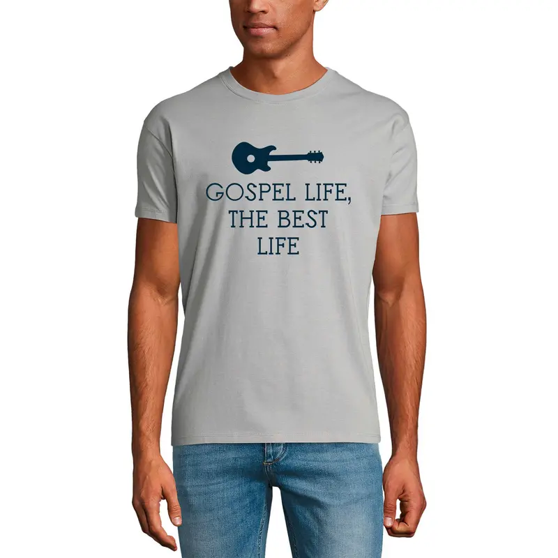 Ultrabasic Men's T-Shirt Gospel Life The Best Life - Guitar Shirt For Musician 1