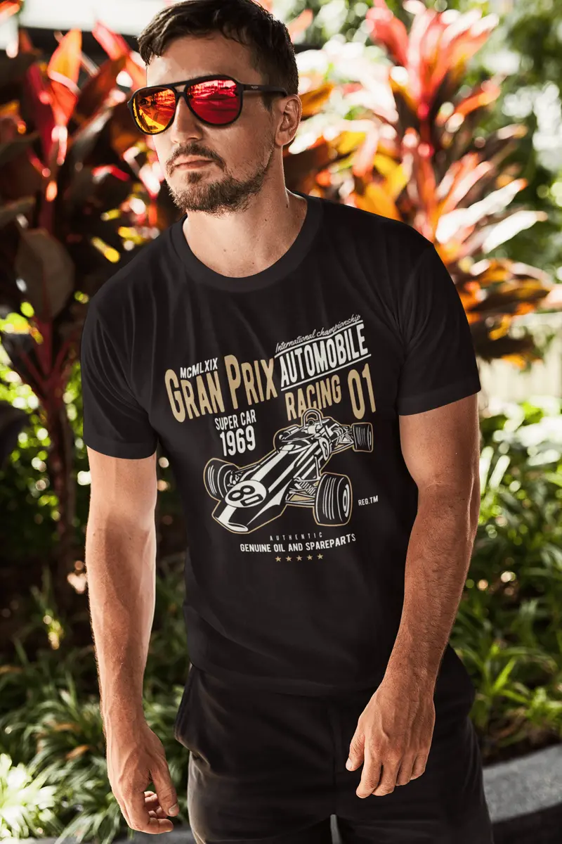 Ultrabasic Men's T-Shirt Gran Prix Super Car Racing 1969 - Formula Tee Shirt 2