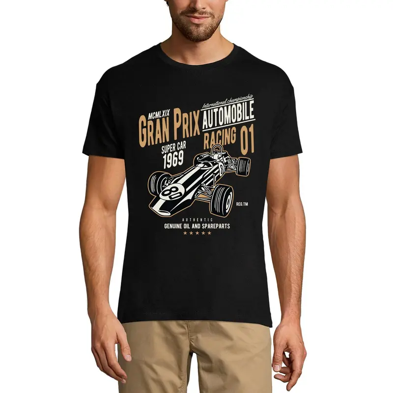 Ultrabasic Men's T-Shirt Gran Prix Super Car Racing 1969 - Formula Tee Shirt 3