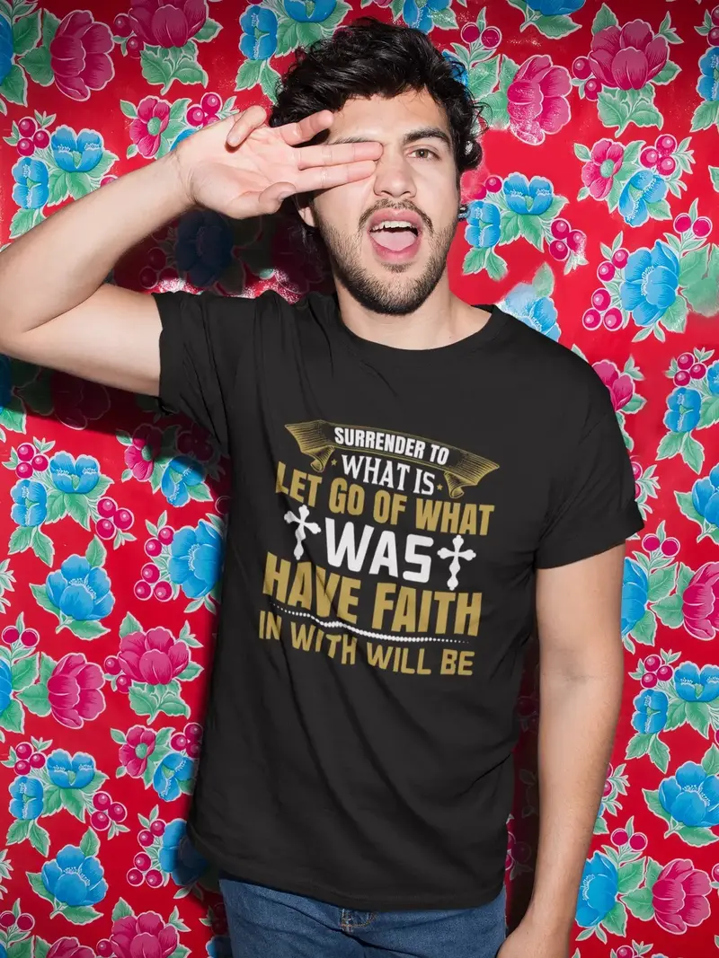 Ultrabasic Men's T-Shirt Have Faith In With Will Be - Christian Religious Shirt 1