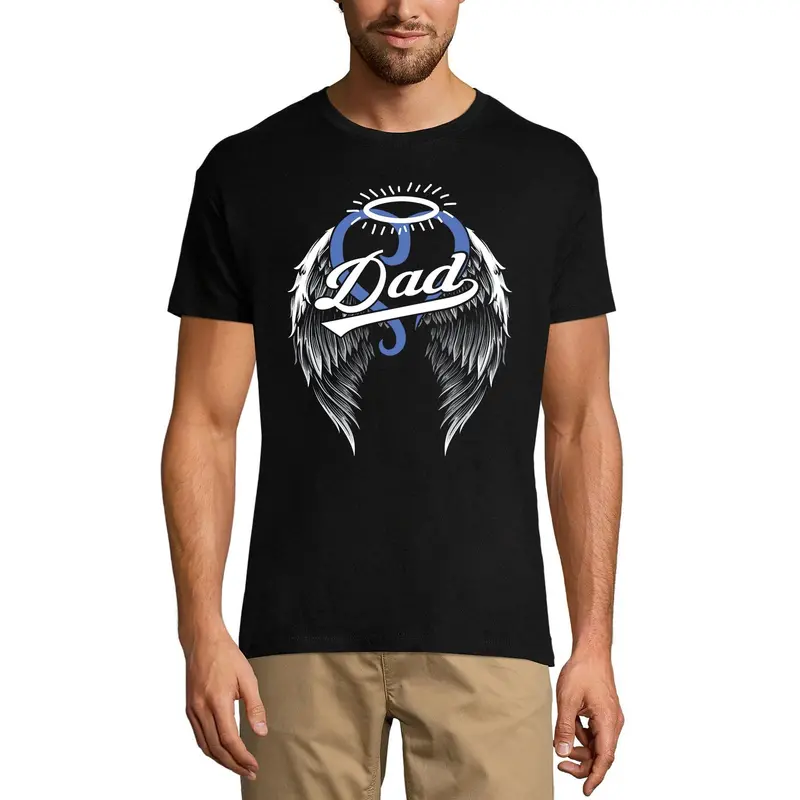 Ultrabasic Men's T-Shirt Honoring Dad Guardian - Daddy Angel 1