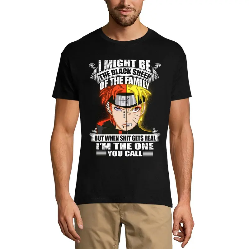 Ultrabasic Men's T-Shirt I Might Be The Black Sheep Of The Family - Funny Quote Tee Shirt 1