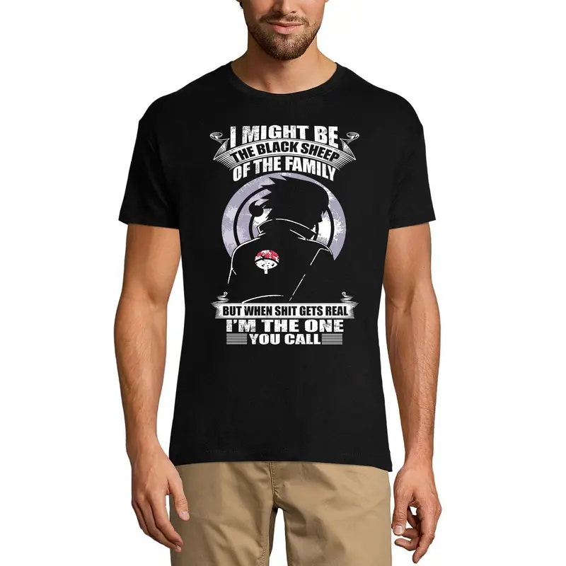Ultrabasic Men's T-Shirt I Might Be The Black Sheep Of The Family - Funny Quote Tee Shirt 1