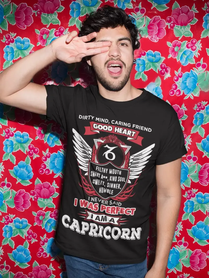 Ultrabasic Men's T-Shirt I Never Said I Was Perfect - Capricorn Birthday Shirt 1