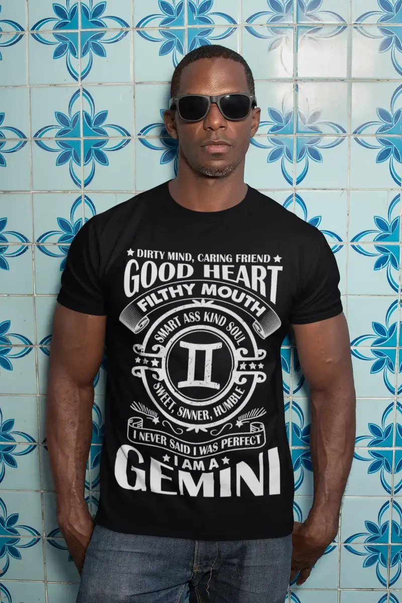Ultrabasic Men's T-Shirt I Never Said I Was Perfect - Gemini Birthday Shirt 1