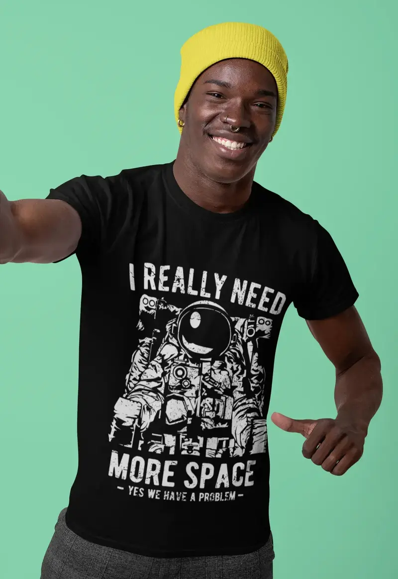 Ultrabasic Men's T-Shirt I Really Need More Space - Funny Saying Astronaut Tee Shirt 1