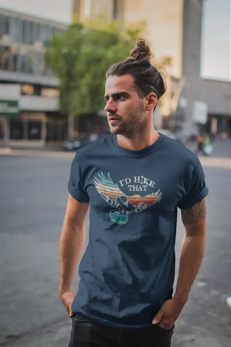 Ultrabasic Men's T-Shirt I Would Hike That - Mountain Hiker Tee Shirt 1