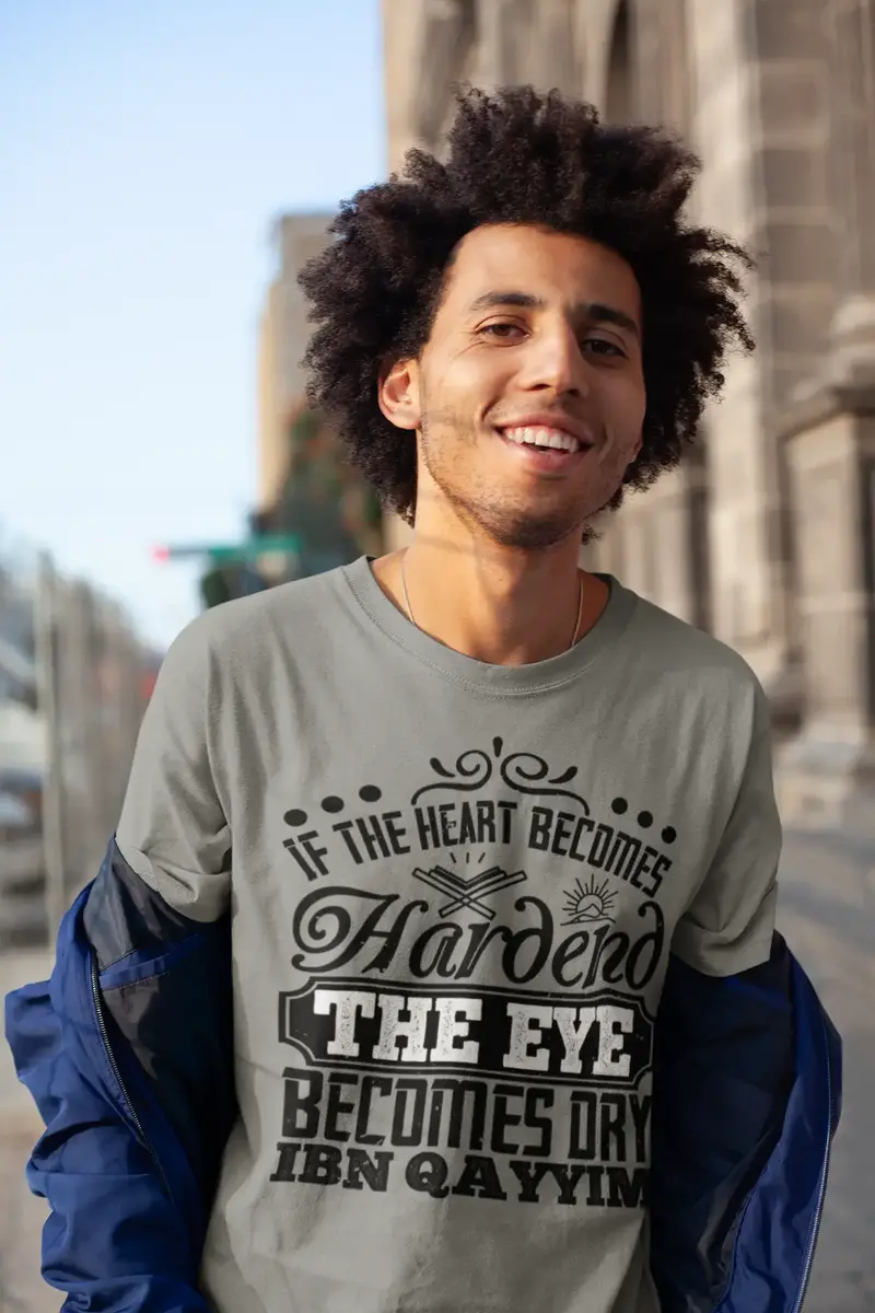 Ultrabasic Men's T-Shirt If The Heart Becomes Hardend The Eye Becomes Dry - Quote Tee Shirt 1