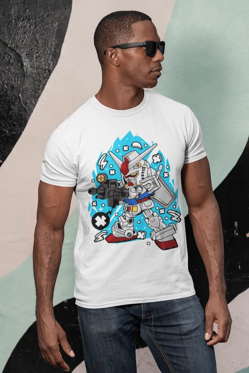 Ultrabasic Men's T-Shirt Japanese Fictional Character - Gaming Giant Robots 1