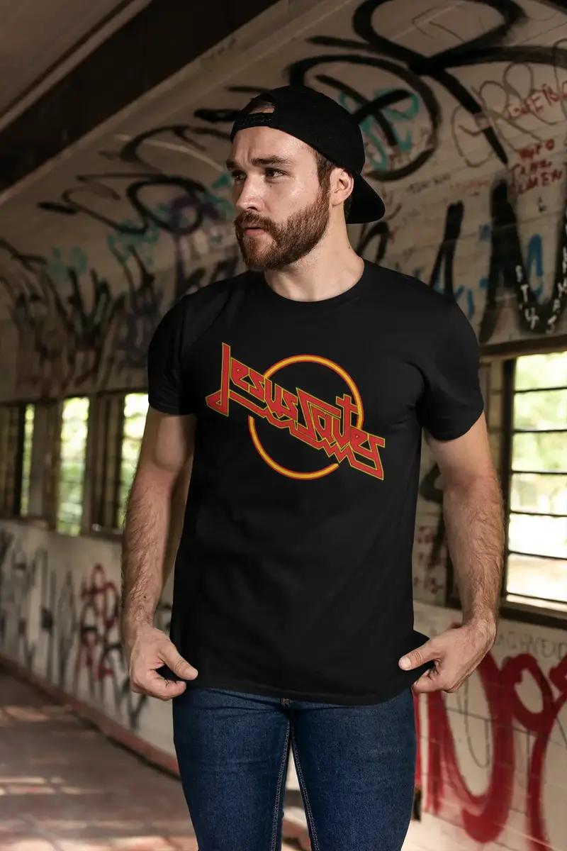 Ultrabasic Men's T-Shirt Jesus Saves - Bible Christian Religious Shirt 1