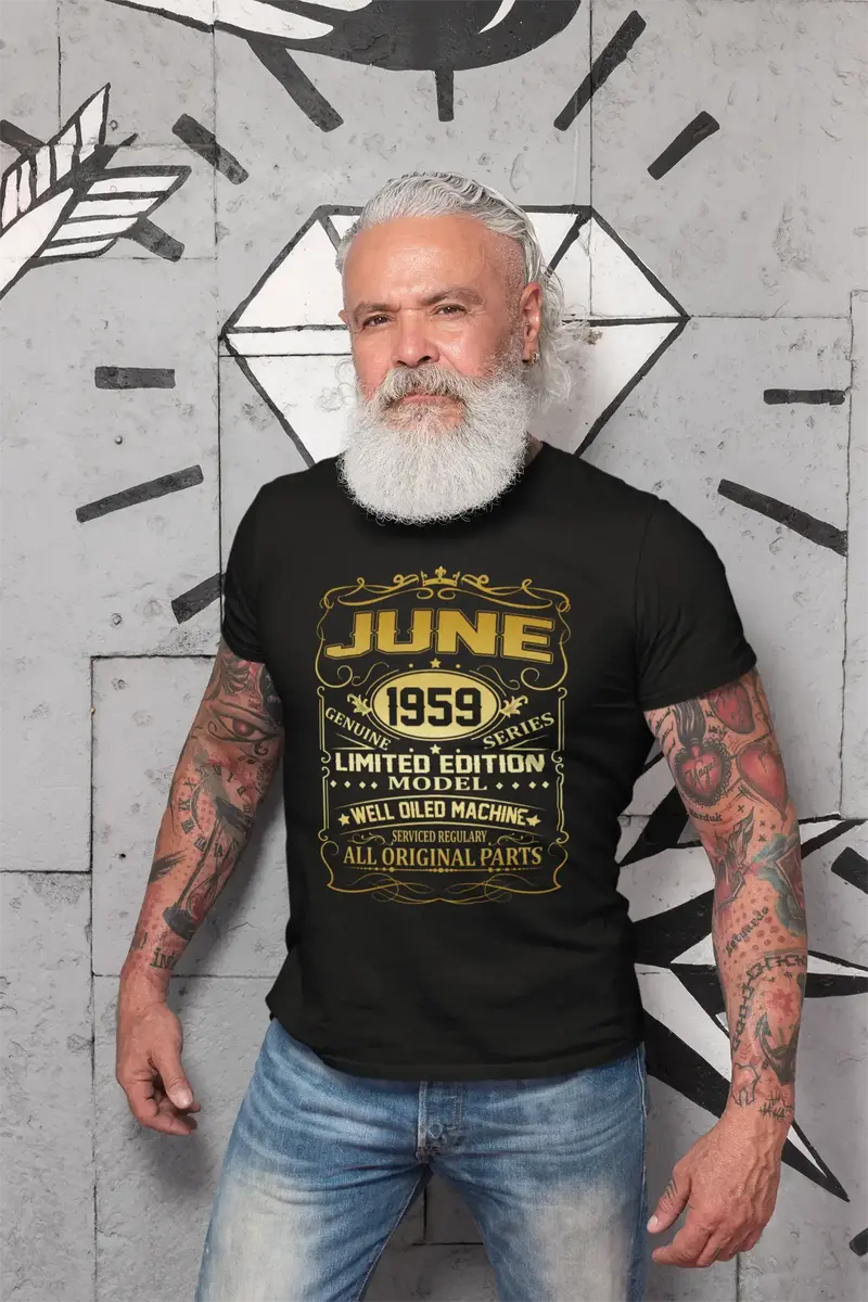 Ultrabasic Men's T-Shirt June 1959 - 61St Birthday Gift Tee Shirt 1