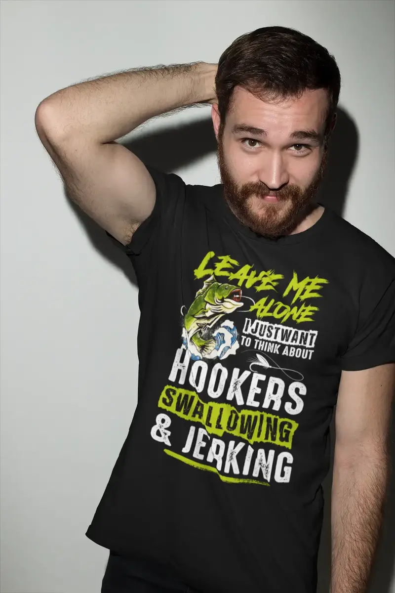 Ultrabasic Men's T-Shirt Leave Me Alone - Funny Humor Fishing Fisherman Tee Shirt 1