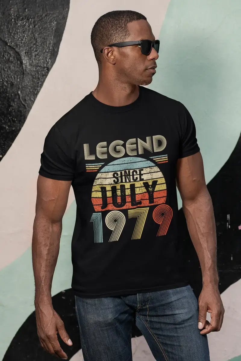 Ultrabasic Men's T-Shirt Legend Since July 1979 Sunset - 42Nd Birthday Gift Tee Shirt 1