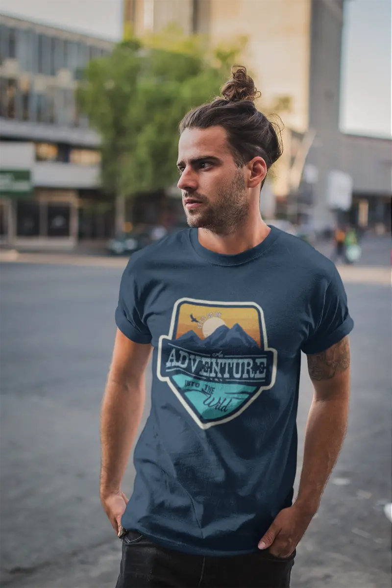 Ultrabasic Men's T-Shirt Let's Go On An Adventure Into The Wild - Mountain Hiking Tee Shirt 2