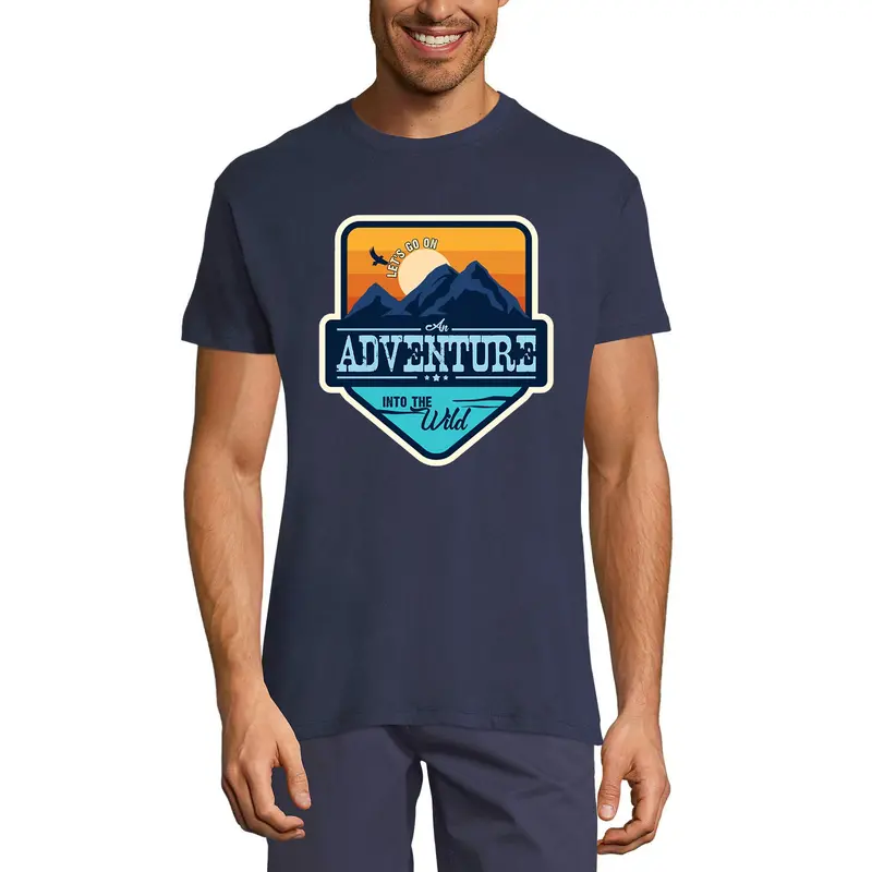 Ultrabasic Men's T-Shirt Let's Go On An Adventure Into The Wild - Mountain Hiking Tee Shirt 3