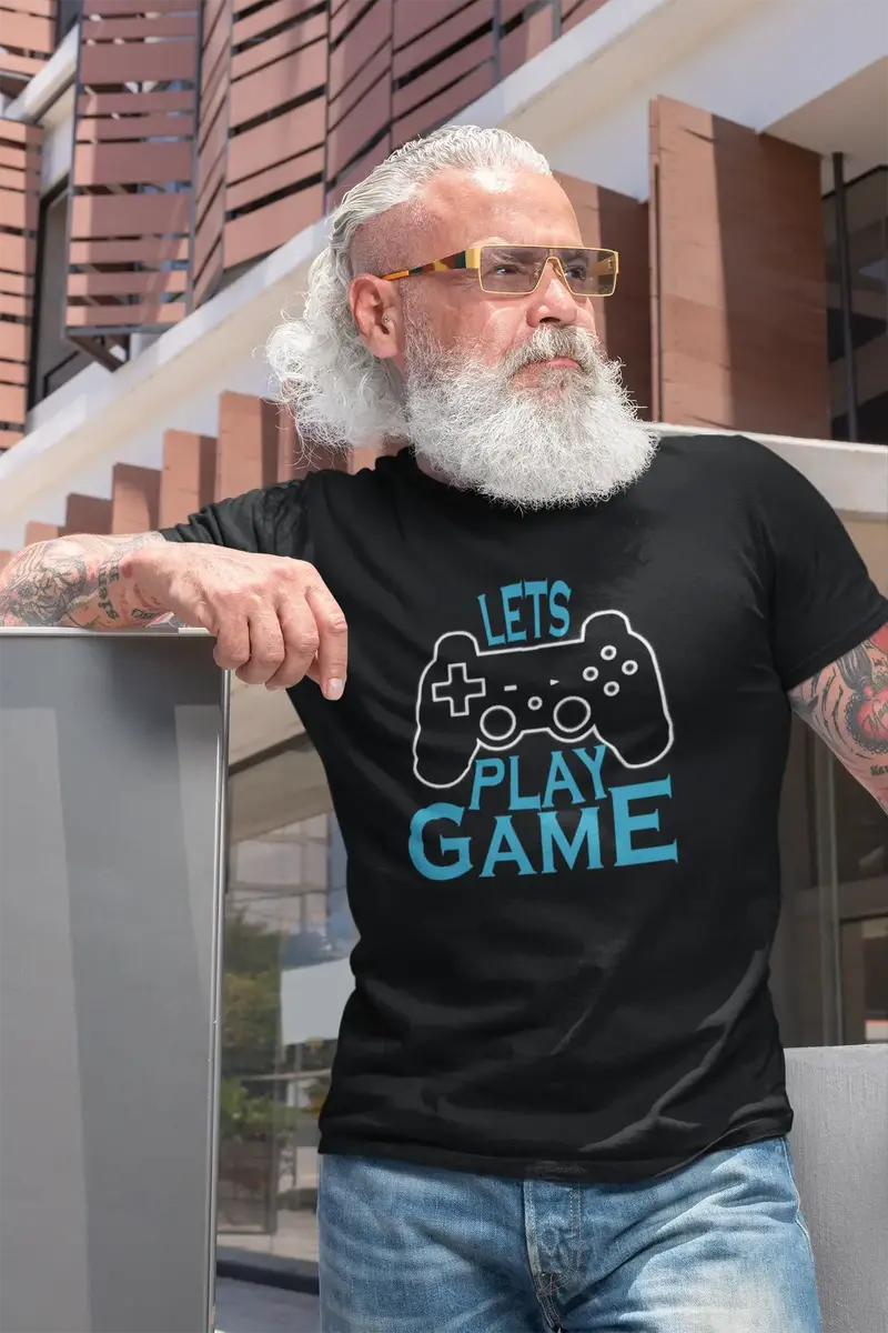 Ultrabasic Men's T-Shirt Let's Play Game - Gaming Apparel For Men 1