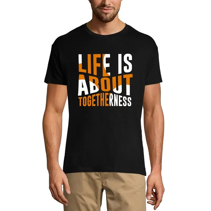 Ultrabasic Men's T-Shirt Life Is About Togetherness - Romantic Gift For Boyfriend 1
