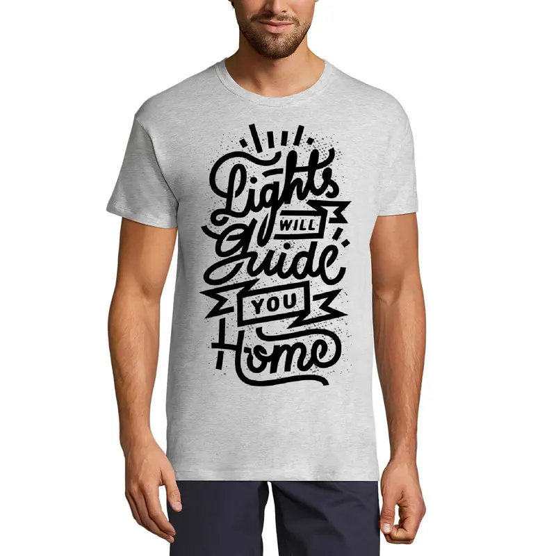 Ultrabasic Men's T-Shirt Lights Will Guide You Home - Short Sleeve Tee Shirt 1