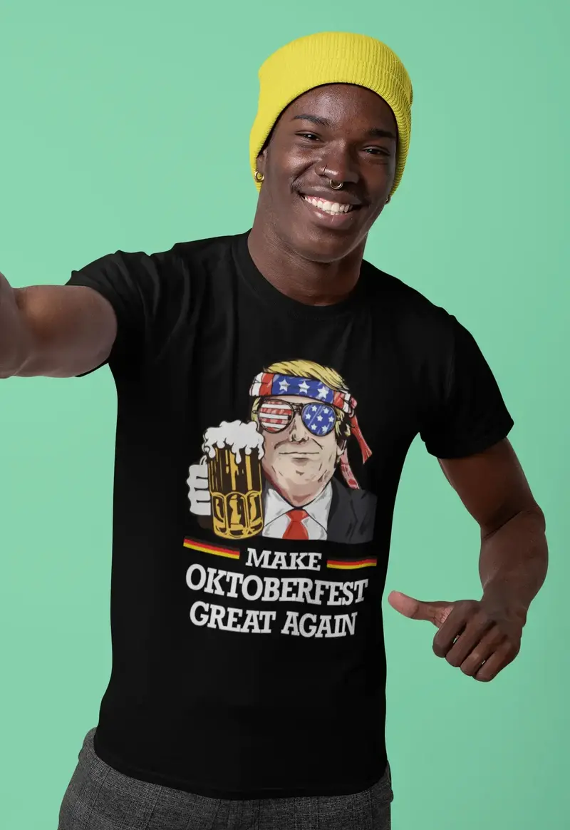 Ultrabasic Men's T-Shirt Make Oktoberfest Great Again - Funny Donald Trump Beer Lover Tee Shirt 1