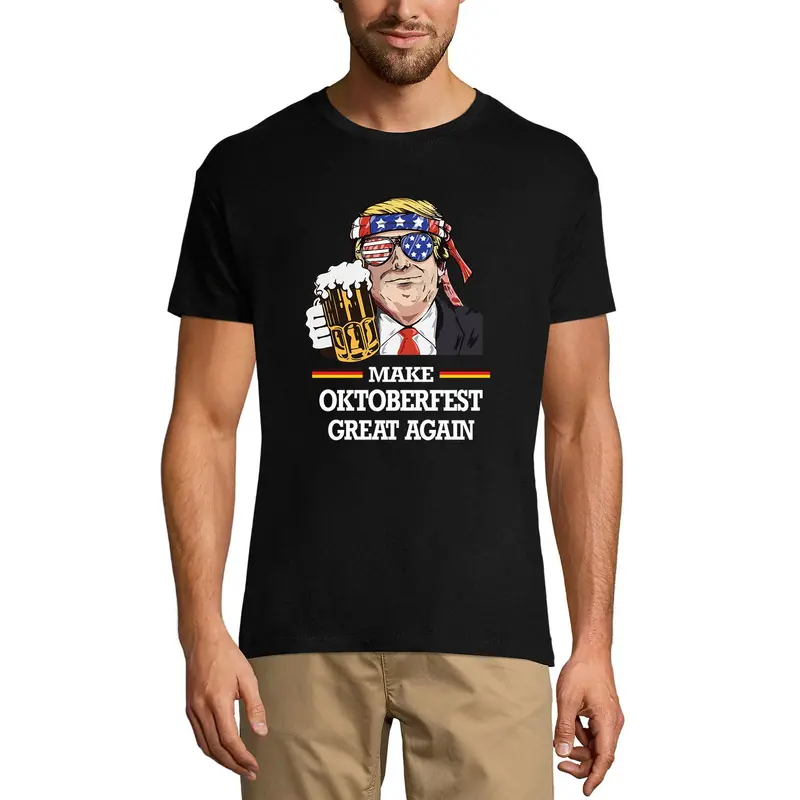 Ultrabasic Men's T-Shirt Make Oktoberfest Great Again - Funny Donald Trump Beer Lover Tee Shirt 2