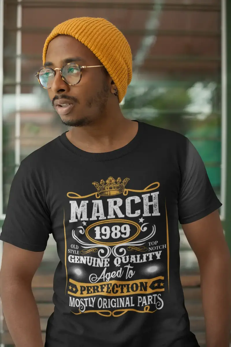 Ultrabasic Men's T-Shirt March 1989 Mostly Original Parts - Gift For 32Nd Birthday Tee Shirt 1