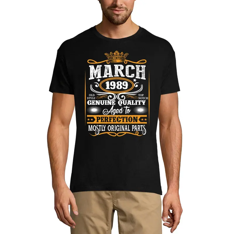 Ultrabasic Men's T-Shirt March 1989 Mostly Original Parts - Gift For 32Nd Birthday Tee Shirt 2