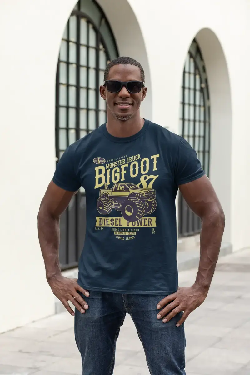 Ultrabasic Men's T-Shirt Monstertruck Bigfoot - Crush World League Since 87 Shirt 1