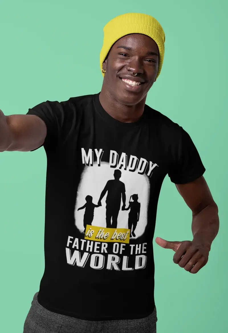 Ultrabasic Men's T-Shirt My Daddy Is The Best Father Of The World Tee Shirt 1