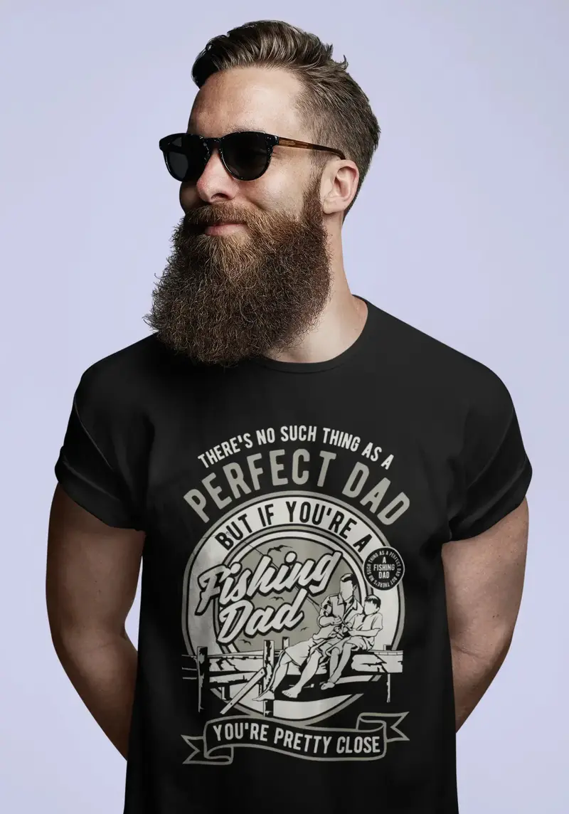 Ultrabasic Men's T-Shirt No Such Thing As A Perfect Dad But If You're A Fishing Dad - Funny Fisherman Tee Shirt 1