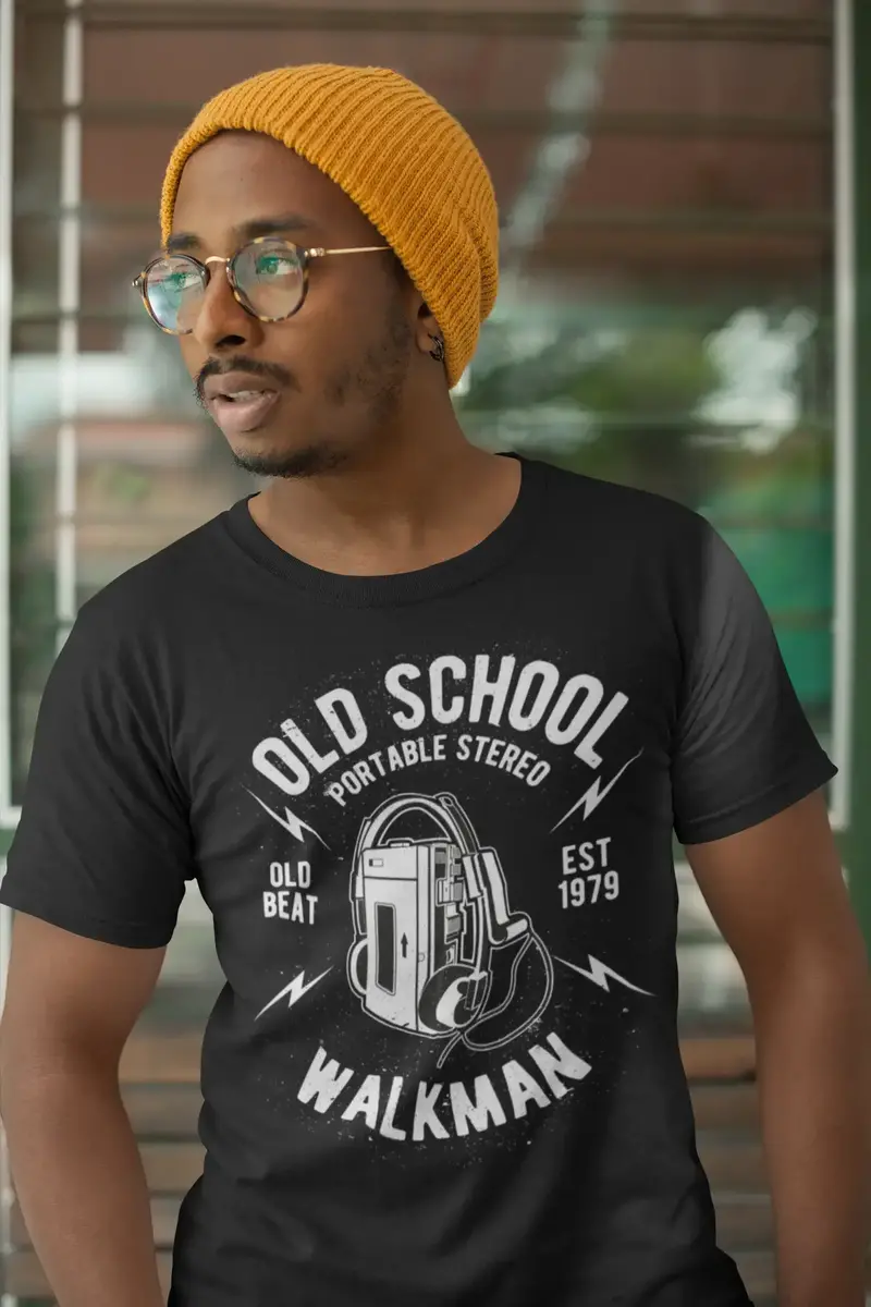 Ultrabasic Men's T-Shirt Old School Portable Stereo Walkman - Beat Since 1979 Tee Shirt 1