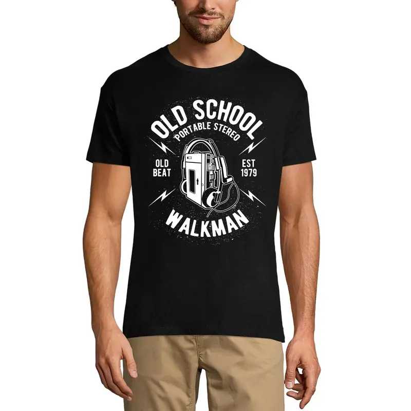 Ultrabasic Men's T-Shirt Old School Portable Stereo Walkman - Beat Since 1979 Tee Shirt 3