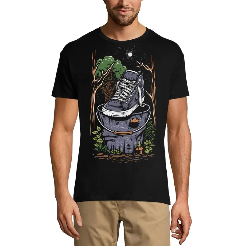 Ultrabasic Men's T-Shirt Old Sneakers - Short Sleeve Tee Shirt 1