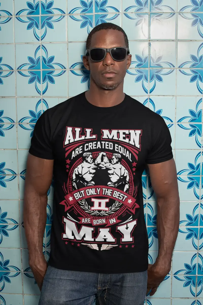 Ultrabasic Men's T-Shirt Only The Best Are Born In May - Birthday Funny Shirt 1