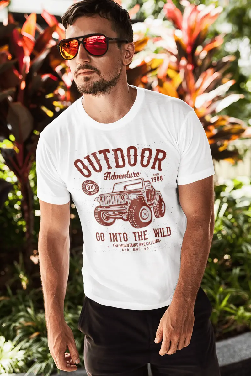 Ultrabasic Men's T-Shirt Outdoor Adventure Since 1988 - Mountains Are Calling Wild Tee Shirt 2