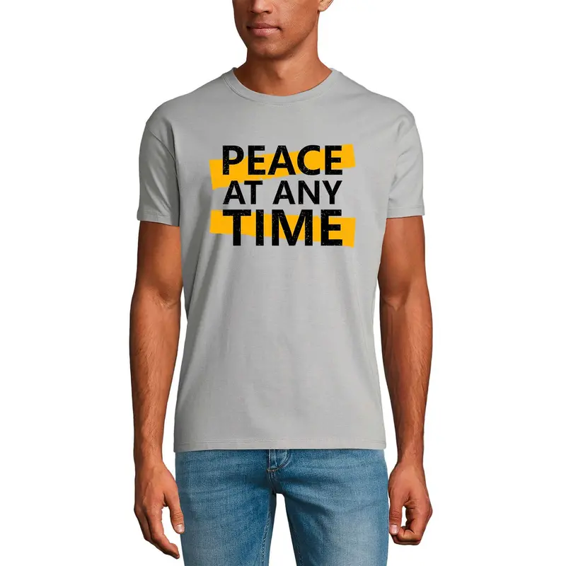 Ultrabasic Men's T-Shirt Peace At Any Time - Religious Equality Shirt For Men 1