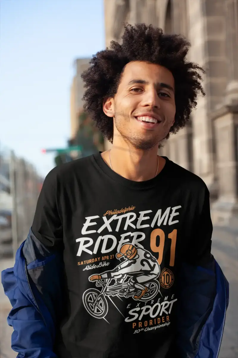 Ultrabasic Men's T-Shirt Philadelphia Extreme Rider Since 1991 Tee Shirt 1