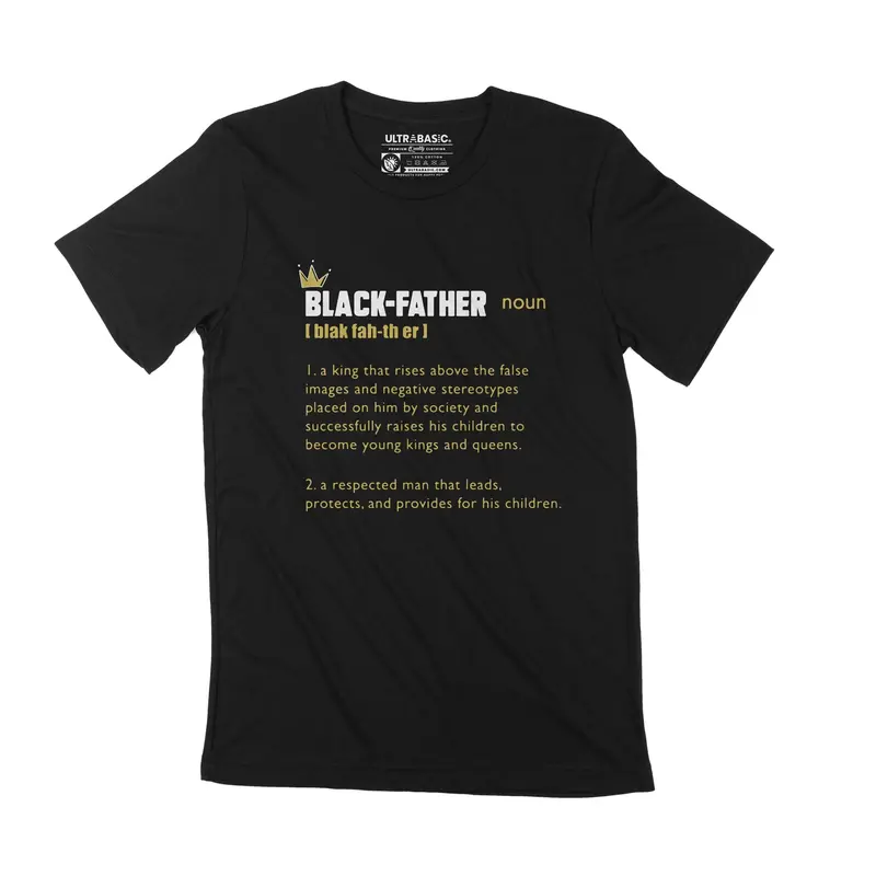 Ultrabasic Men's T-Shirt Proud Black Father Matter Graphic Tee Gifts For Dads 1