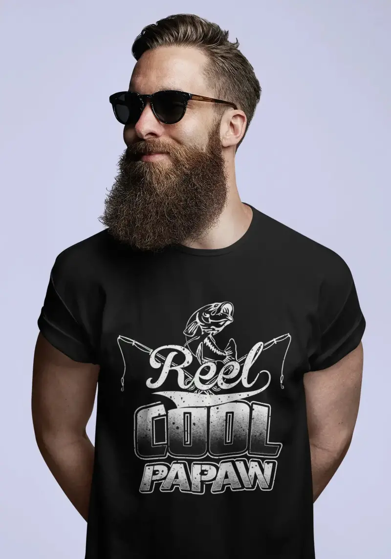Ultrabasic Men's T-Shirt Reel Cool Papaw - Funny Fishing Shirt 1