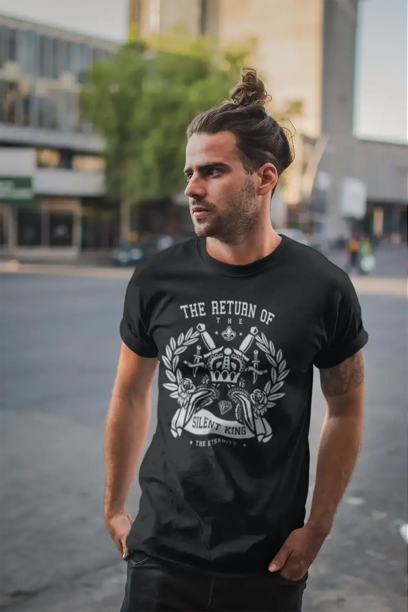 Ultrabasic Men's T-Shirt Return Of The Silent King - Crown Eternity Funny Shirt 1