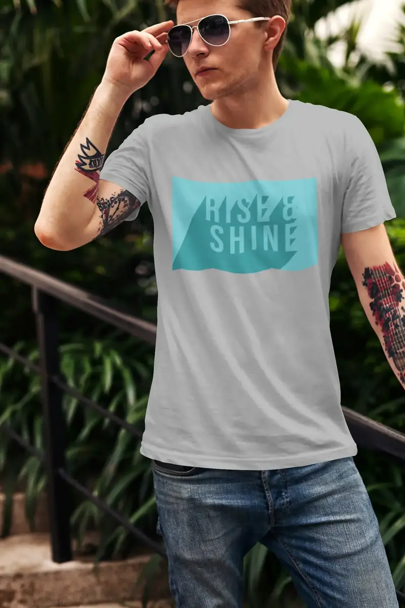 Ultrabasic Men's T-Shirt Rise And Shine - Soul Bible Religious Shirt 1