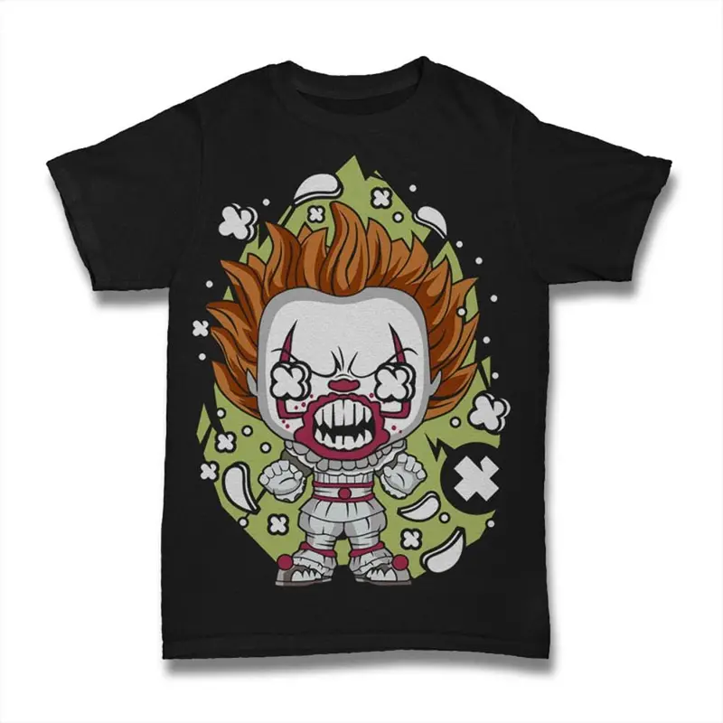 Ultrabasic Men's T-Shirt Scary Dancing Clown - Adult Halloween Movie Shirt 2