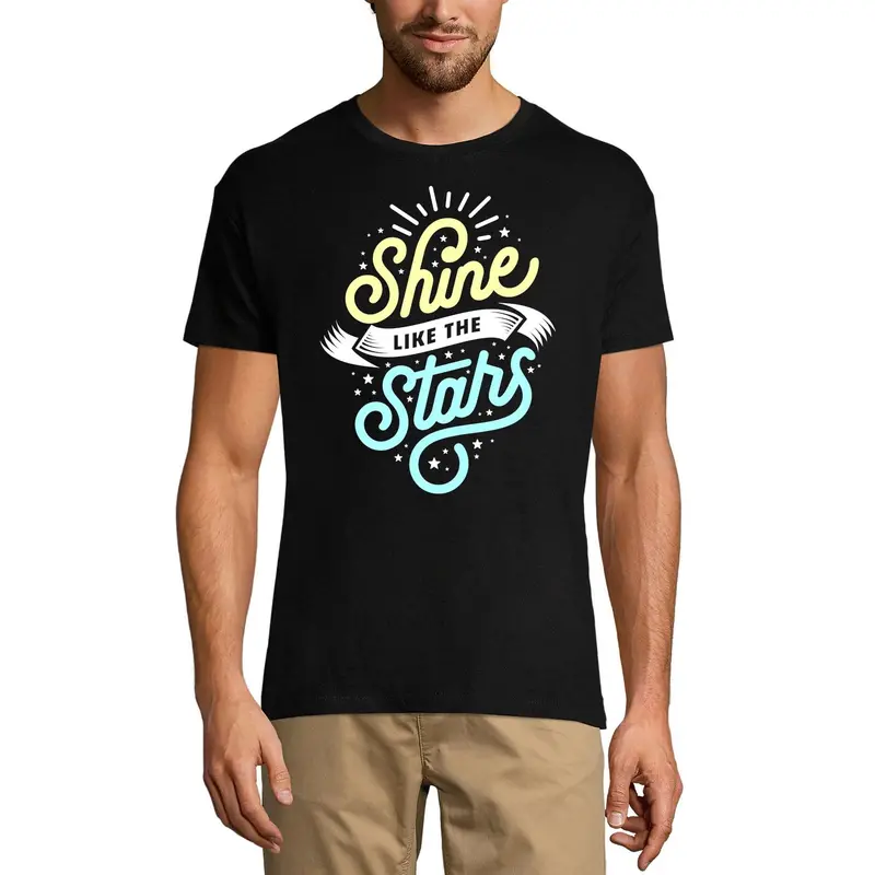 Ultrabasic Men's T-Shirt Shine Like The Stars - Short Sleeve Tee Shirt 1