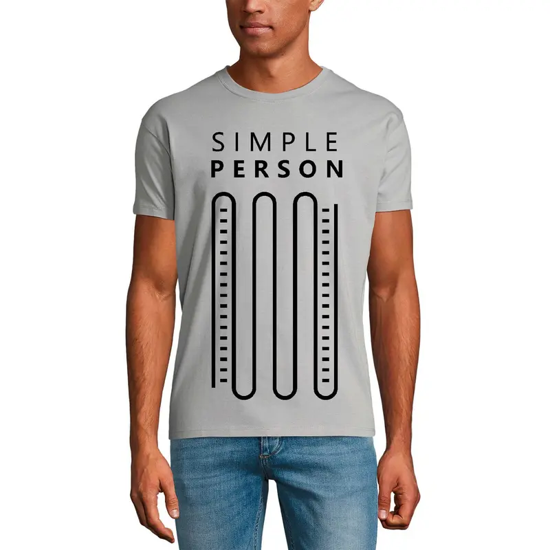 Ultrabasic Men's T-Shirt Simple Person - Graphic Apparel - Vintage Shirt 1
