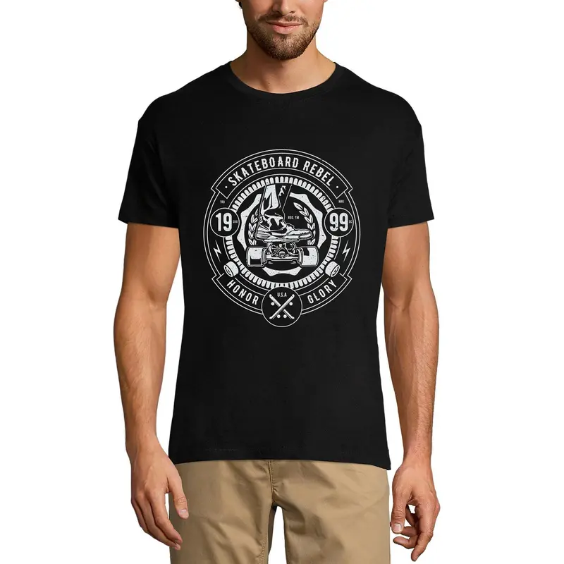 Ultrabasic Men's T-Shirt Skateboard Rebel 1999 - Usa Honor Glory Tee Shirt 3