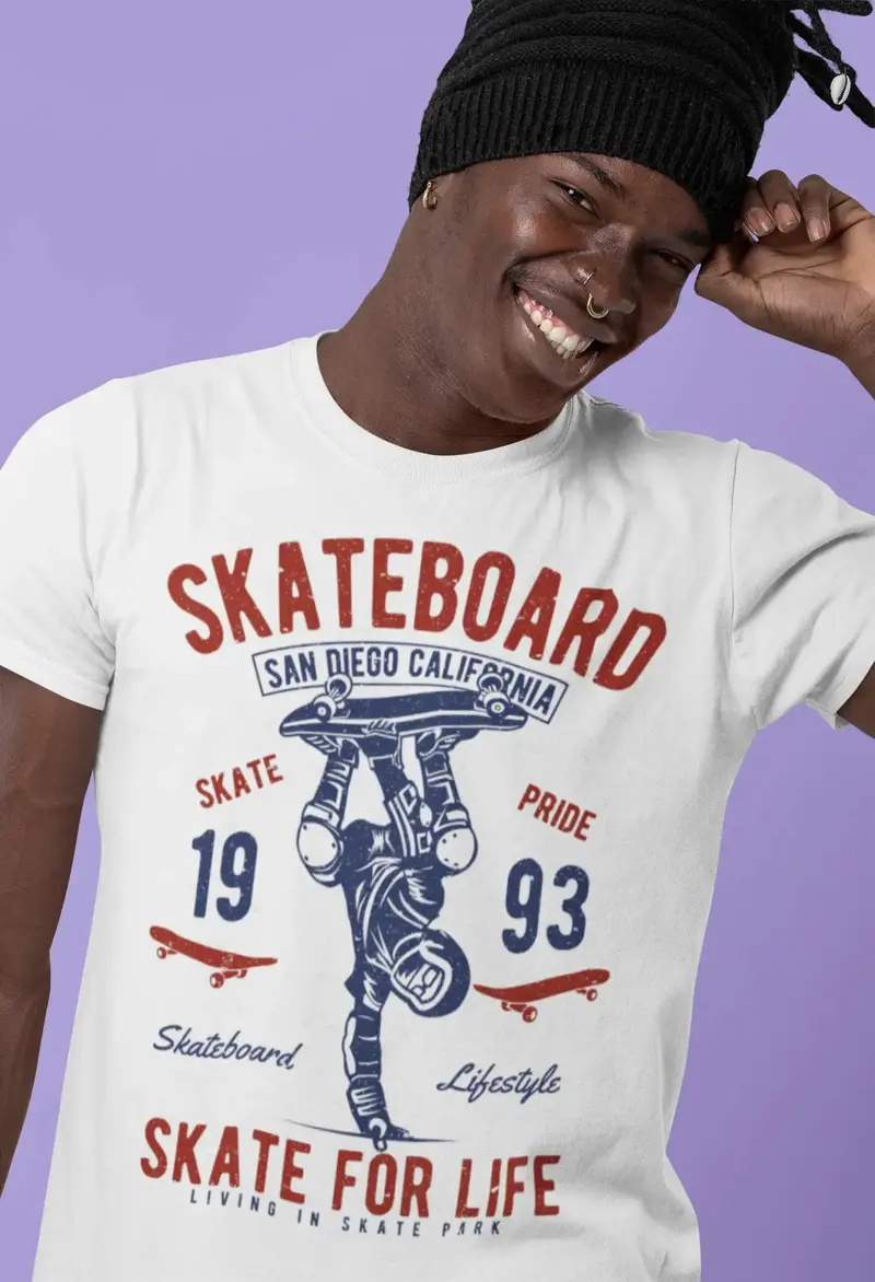 Ultrabasic Men's T-Shirt Skateboard Skate Pride 1993 - Skate For Life Tee Shirt 1