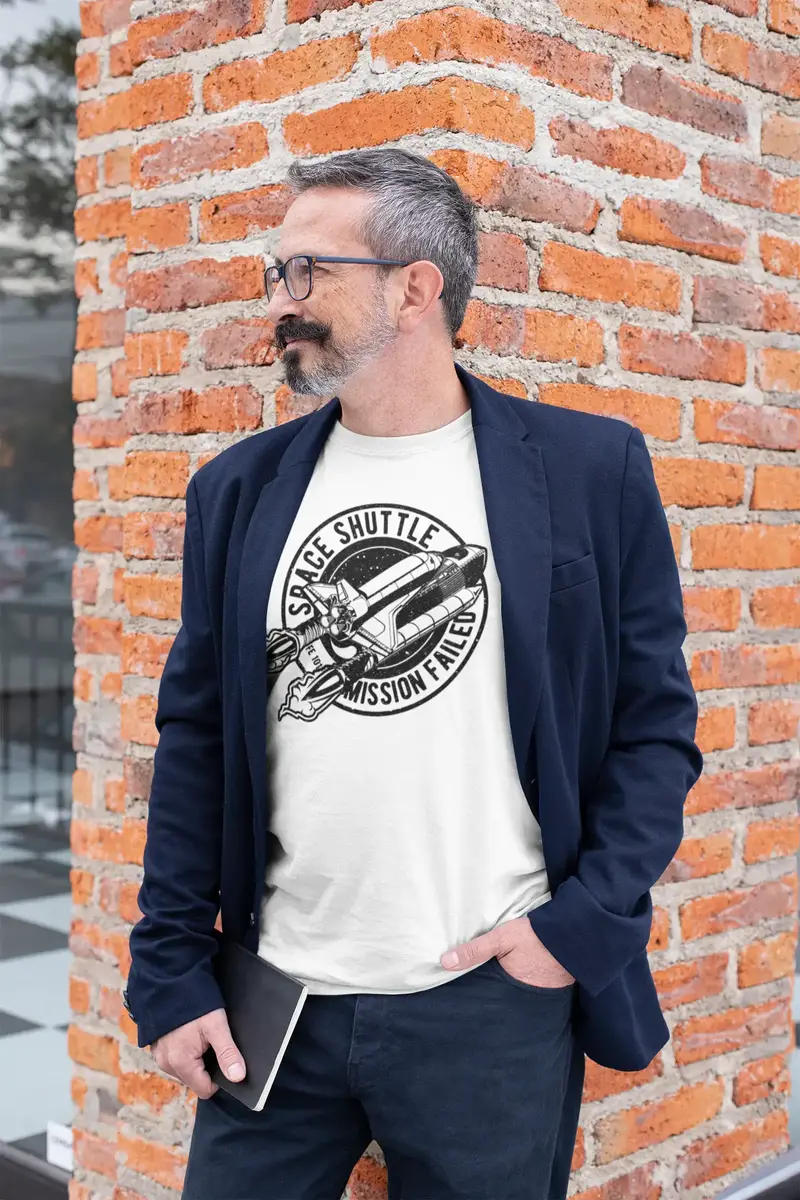 Ultrabasic Men's T-Shirt Space Shuttle Mission Failed - Rocket Science Tee 1
